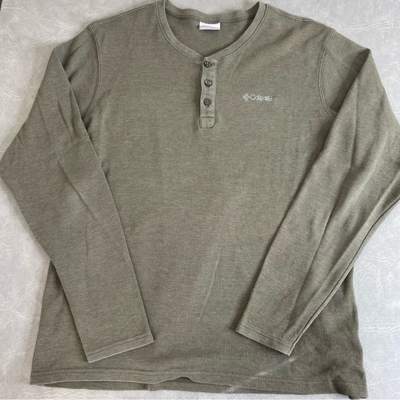 Columbia Other - Columbia Men's Green Long Sleeve Thermal Henley